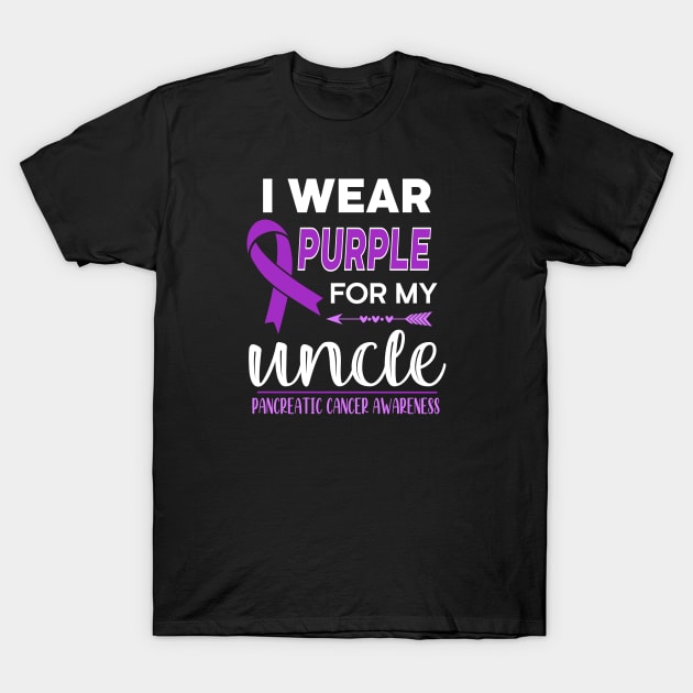 I Wear Purple For My Uncle T-Shirt by jverdi28